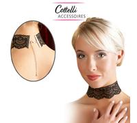 Cottelli Collection BLACK lace COLLAR 5 cm wide ELEGANT SEXY collare in PIZZO