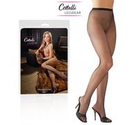 Cottelli Collection Legwear Black Seducente Collant Nero a Rete a Maglia Stretta