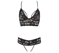 Cottelli Collection Lingerie Top e Stringa, Grande, Nero, 0.30599 kg