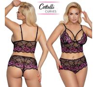 Cottelli Collection Morbido Completo Intimo Reggiseno Longline Bra Slip Set Lace