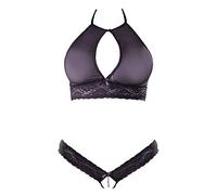 Cottelli Bralette and String Black L/XL