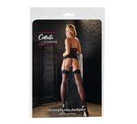Cottelli Collection - Reggicalze con cucitura bassa per supporto cinghie, nero, taglia 7