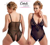 Cottelli Collection Sexy Lingerie Crotchless Body - Curvy XL Extra Queen Size