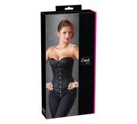 Cottelli - corsetto ricamato da festa - nero - 2XL