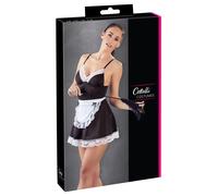 Costume da Cameriera Sexy in Pizzo con Grembiule (Nero-Bianco) - Cottelli - XL