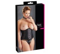 Corsetto Modellante in Raso Cottelli Plus Size (nero)