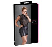Cottelli Elegante Abito Mini Senza Maniche Con Top Trasparente