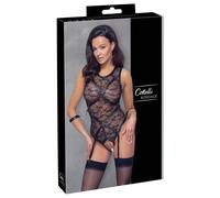 Cottelli Insieme Seducente: Body Con Dettagli Opachi In Pizzo