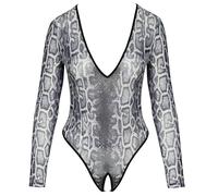 Cottelli LINGERIE Body Modellante, Grigio, S Donna