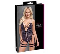 Cottelli LINGERIE Body Perizoma Ouvert IN Pizzo, Spalline E Harnesse Regolabile