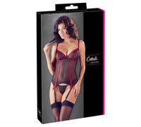 Cottelli LINGERIE Erostisches Bustino Reggicalze E Perizoma Set Bicolore