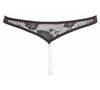 Cottelli Lingerie Lace String Slip Sexy Perizoma in Pizzo Decorato Catene Perle