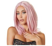 Parrucca bob media lunghezza (rosa)