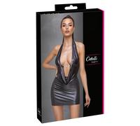 Cottelli Collection Abito Party con Scollatura Profonda Argento M