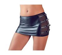 Cottelli Collection SEXY GONNA molto corta nera MINI SKIRT with buckles S/M/L/XL
