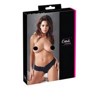 Tanga in Pizzo con Perle Decorative Cottelli (Nero) - M