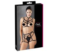 Completo intimo 3 pz BDSM Harness Set reggiseno slip
