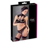 Set di Biancheria Intima in Pizzo con Colletto Cottelli (Nero) - 85B/L