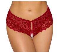 Cottelli - slip di pizzo aperto (rosso) - M