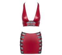 COTTELLI Top e Gonna Rossa S Vestito, Colore: Rosso, S Corto Donna