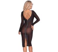 Cottelli Transparent Powernet Dress 2718480 Black XL