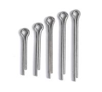 Cotter a molla a forma di U, Coppiglie elastiche a forma di U da 100 pezzi in acciaio inossidabile 304/316 zincato M1-M10(35mm,M5 (10Pcs))