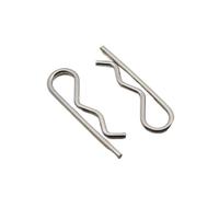 Cotter Pins R Clips， 2-10 pezzi M1 .2 .6 .8 M2 .5 M3 . M4 R tipo coppiglia a molla(M1.0 x 16 10pcs)
