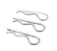 Cotter Pins R Clips, M1 .2 .6 .8 M2 .5 M3 . M4 M5 Coppiglia a molla zincata tipo R, clip divisa a forma d'onda(M5x100 2pcs)