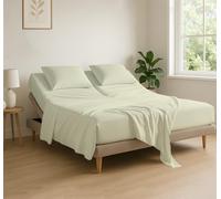 Cottingon Set di lenzuola per letto king size con testa flessibile, 86 cm, per letti regolabili con numero di sonno, morbide e traspiranti, 100% cotone egiziano, per materassi fino a 40,6 cm di