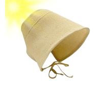 Cotton And Linen Visor for UV Protection Ladies Headwear Summer Outdoor Fishing Golf Hiking | Sun Hat | Beach UV Protection Golf Fishing Hiking | Foldable Vintage Pioneer Bonnet with Tie |
