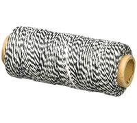 Cotton Baker's Twine Spool 2 Ply 410'/Pkg-Black