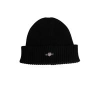 Cotton Blend Logo Beanie, Nero, Taglia Unica