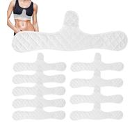 Cotton Bra Pads - Reusable Breast Inserts, 10pcs Soft Absorbent Design with Invisible Fit for Daily Use Breathable Lingerie Accessory for Women Hot Weather Exercise Sports Running Comfort Support