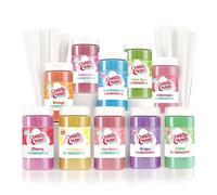 Cotton Candy Express 10-Count Floss Sugar Variety Kit with 100 Paper Cones, 11-Ounce Jars