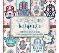Cotton Candy Template Scrapbook Paper: Fun and Colorful Designs for Journaling, Decoupage, Mixed Media Art, and Home Decor