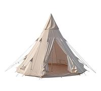 Cotton Canvas Outdoor Glamping Bell Tent 3 x 3 x 2.5m Waterproof Tipi Yurt Tent for 2 3 Person Family Camping Learned extensively