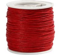 Cotton Cord, 1 mm, red, 40m