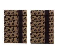 COTTON CRAFT Set di 12 asciugamani decorativi con stampa animalier, 100% cotone jacquard, set di asciugamani da bagno per il viso, super morbidi, ad asciugatura rapida, assorbenti, di lusso, facili da