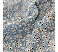 Cotton Denim Lace Embroidery Fabric