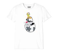 cotton division Boloonets039 T-Shirt, Bianco, 10 Anni Bambini e Ragazzi