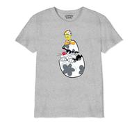 cotton division Boloonets039 T-Shirt, Grigio Melange, 12 Anni Bambini e Ragazzi