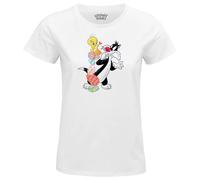 cotton division Maglietta da Donna, Bianco, XL