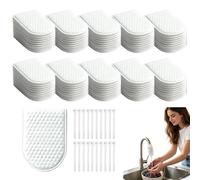 Cotton Filter Bag for Faucet, 50/100pcs Universal Cotton Filter Bags, Splash-Proof Filters Bags for Kitchen Sink & Bathrooms, Filters All the Scale,Sand,and Sediments (B)