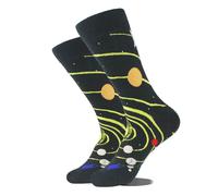 Cotton Happy Funny Socks Men Alien Planet Shark Crazy Design Sokken Unisex Novel