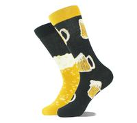 Cotton Happy Funny Socks Men Alien Planet Shark Crazy Design Sokken Unisex Novel