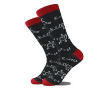 Cotton Happy Funny Socks Men Alien Planet Shark Crazy Design Sokken Unisex Novel