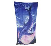 Cotton Joy Telo - Asciugamano Mare Spugna Uomo - Donna. Bambino/a. Misura 90 x 170. (Dance Delfino)