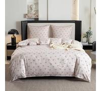 Cotton Market Biancheria da letto - Set di biancheria da letto 3 pezzi - Copripiumino 155x200 cm e 2 federe 70x80 cm - Fiocchi