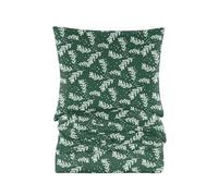 Cotton Market Completo Lenzuola Matrimoniali Cotone - 155x220 cm - Copripiumino Matrimoniale Set con Cuscino 70x80cm - Biancheria da Letto a Fantasi - Pino, Verde