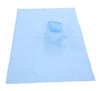Cotton Massage Table Cover with Face Hole 70 x 100cm Beauty Salon Massage Bed Sheet Soft Wear-ResistChoose Multiple Colors Beauty Salon (Sky Blue)